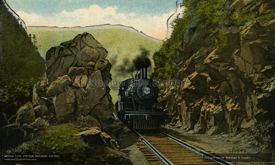 Postcard: Upper Gate, Crawford Notch, White Mountains, New Hampshire